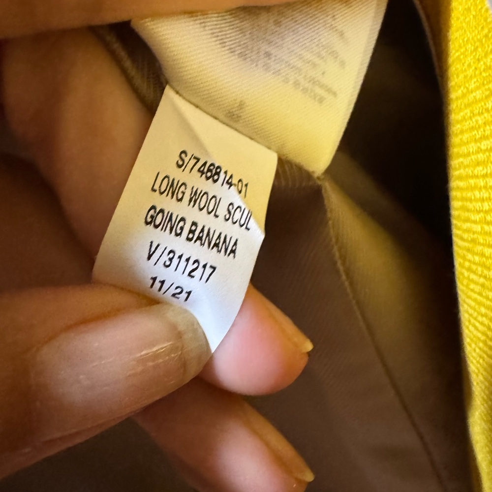 Banana Republic Long Wool Sculpt Blazer Yellow Size 8 NWT - Picture 10 of 13